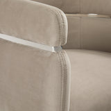 2. "Cream Velvet Obi Chair: Stylish and elegant addition to any room"