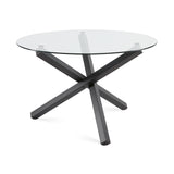 1. "Helen Black Dining Table with sleek design and sturdy construction"