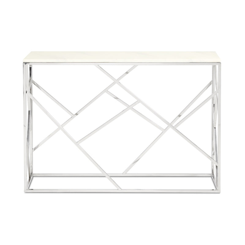 4. "Luxurious Carole Marble Console Table with polished finish"