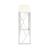 5. "Contemporary Carole Marble Console Table perfect for entryways or living rooms"