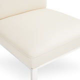 7. "Taupe Leatherette Riley Dining Chair - Add a touch of sophistication to your dining room decor"