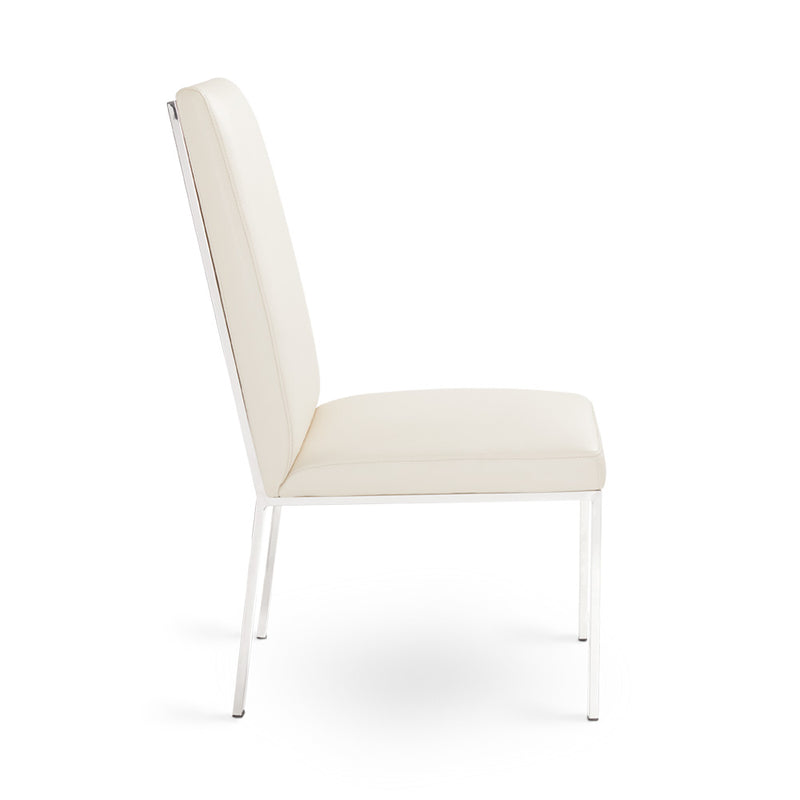 8. "Riley Dining Chair: Taupe Leatherette - Ergonomic design for optimal support and comfort"
