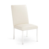 1. "Riley Dining Chair: Taupe Leatherette - Elegant and comfortable seating option for your dining area"