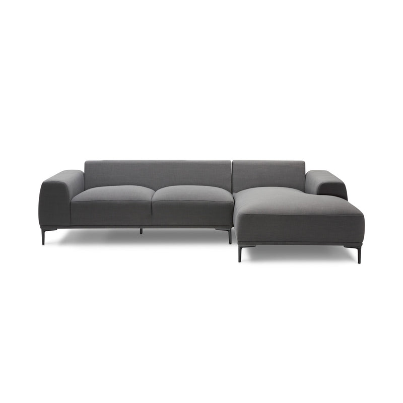 5. "Grey Linen Upholstered Middleton Sectional Sofa - Enhance your home decor with this chic furniture"