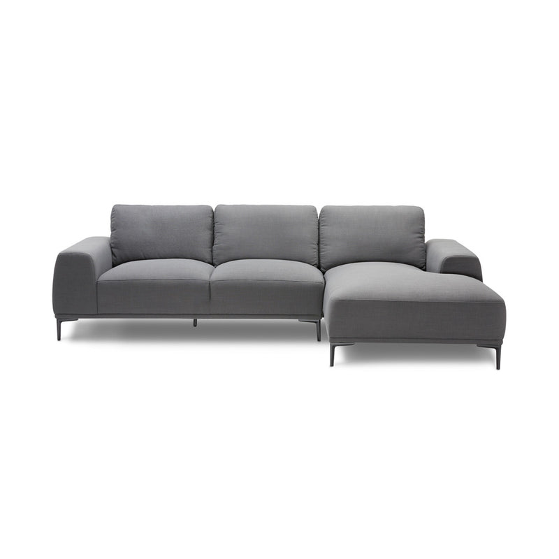 6. "Middleton Sectional Sofa: Grey Linen - Create a cozy and inviting atmosphere in your living room"