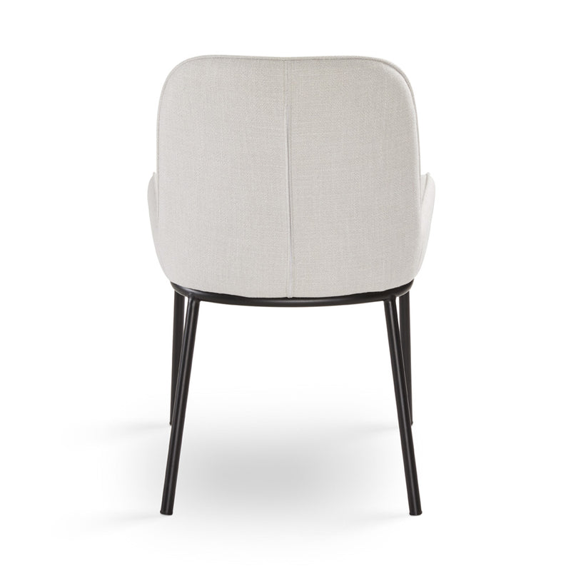 8. "Light grey Bennett Dining Chair - Durable and practical seating option for everyday use"