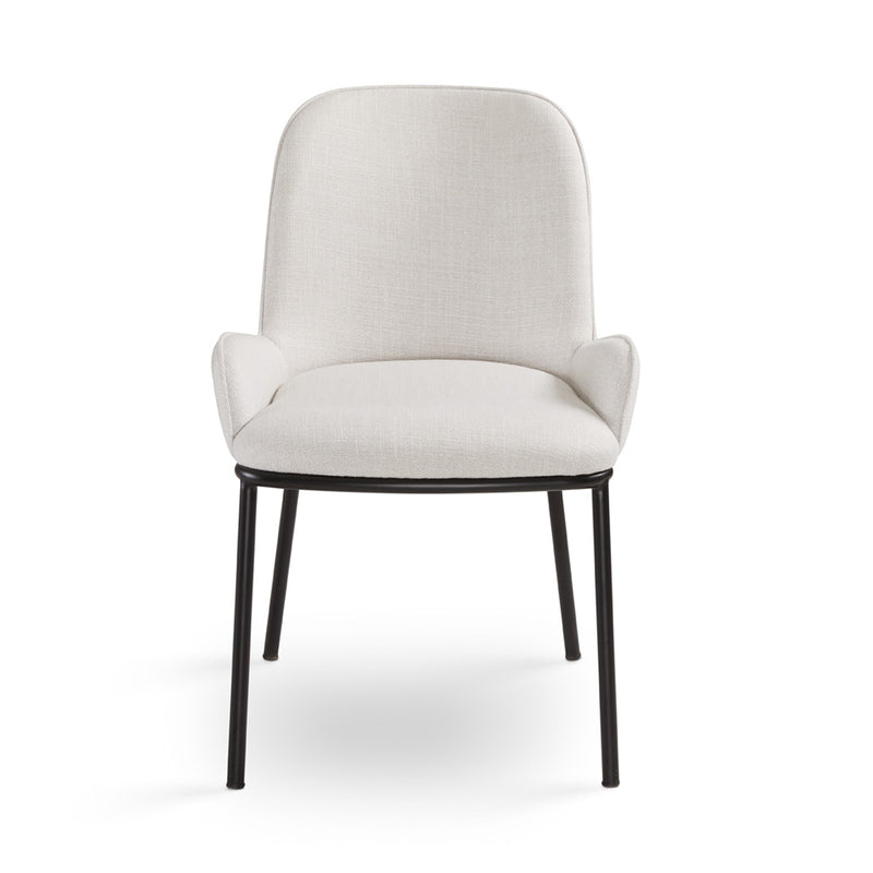 6. "Light grey Bennett Dining Chair - Sleek and sophisticated design for a contemporary dining setting"