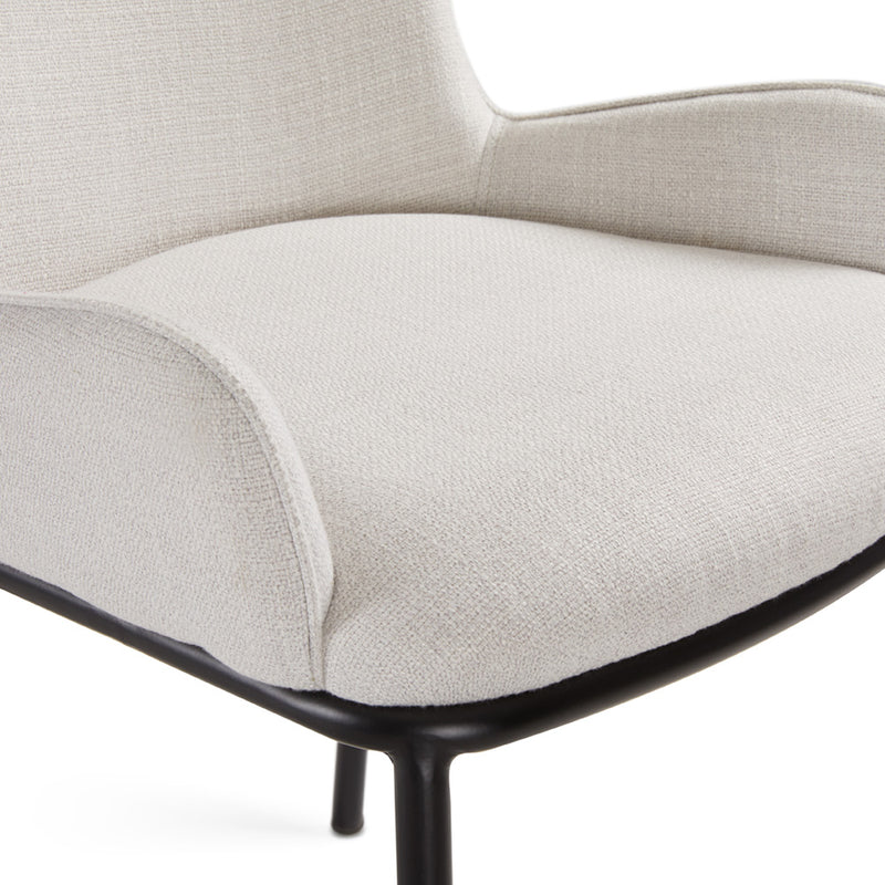 4. "Light grey Bennett Dining Chair - Perfect blend of style and comfort for your dining area"