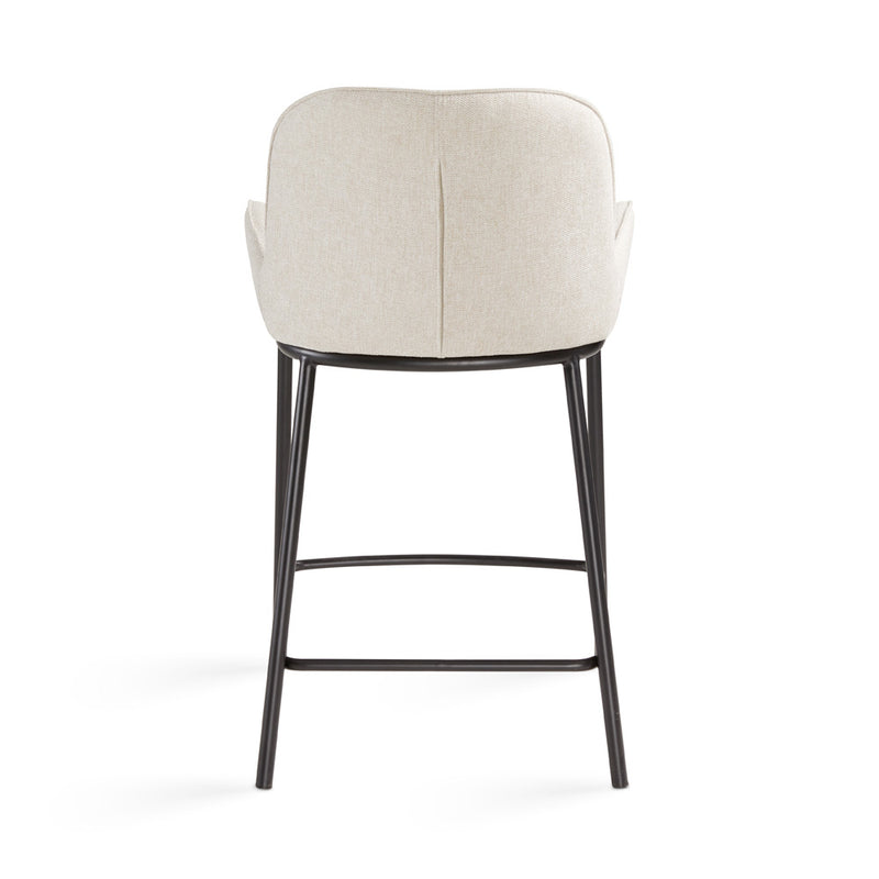 8. "Light Grey Counter Chair by Bennett - Elevate your kitchen design with this trendy seating"