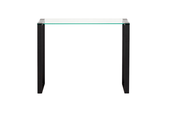 2. "Versatile David Black Console Table - Ideal for Small Spaces and Hallways"