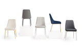 8. Elegant Moira Gold Dining Chair: Ivory Linen for a Sophisticated Dining Experience