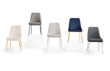 9. Moira Gold Dining Chair: Ivory Linen with Medium-Sized Image Alt Text