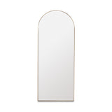 2. "Stunning Philip Floor Mirror: Gold Frame - Enhance Your Living Space"