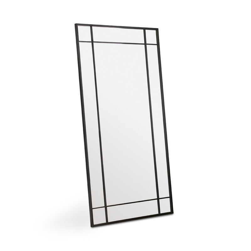 2. "Black Frame Gilmore Floor Mirror - Enhance your space with this elegant and versatile mirror"