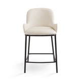6. "Bennett Counter Chair: Taupe Leatherette for contemporary home decor"