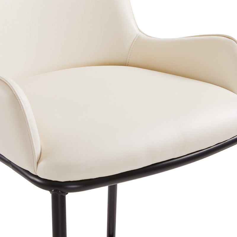 4. "Taupe Leatherette Bennett Counter Chair: perfect blend of style and functionality"