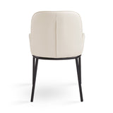 8. "Taupe Leatherette Bennett Dining Chair - Classic and timeless style"