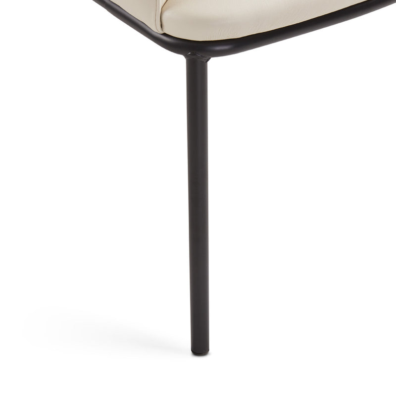 5. "Taupe Leatherette Bennett Dining Chair - Sleek and modern addition to your home"