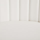 2. "White Leatherette Moira Black Dining Chair - Stylish and versatile design"