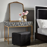 8. "Versatile Augustine Bone Inlay Console Table for various decor styles"