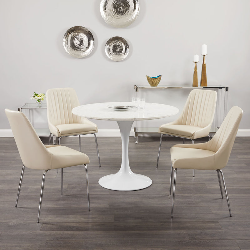 3. "Versatile Kyros Dining Table for Modern Homes with Ample Space and Durability"