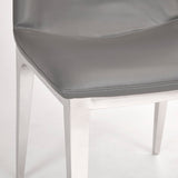 2. "Grey Leatherette Minos Dining Chair - Comfortable and stylish seating"