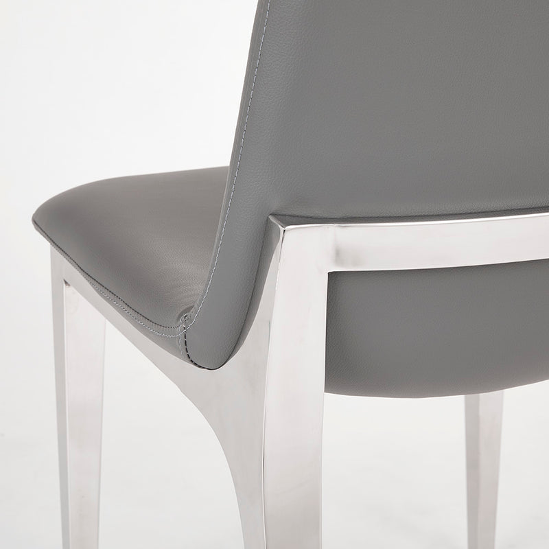 6. "Grey Leatherette Minos Chair - Ideal for both residential and commercial use"