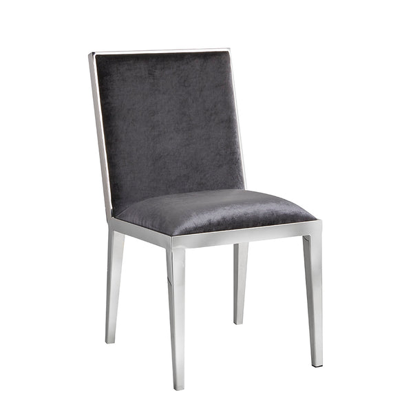 1. Emario Dining Chair: Charcoal Velvet with sleek design and comfortable seating