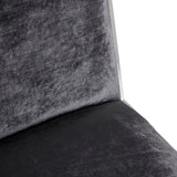 5. Emario Dining Chair: Charcoal Velvet with sturdy construction and durable upholstery