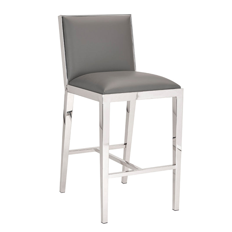 1. "Emario Counter Chair: Grey Leatherette - Sleek and stylish seating option for modern kitchens"