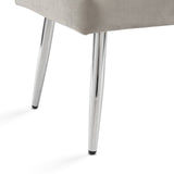5. Elegant Enya Storage Bench: Grey velvet for a sophisticated look