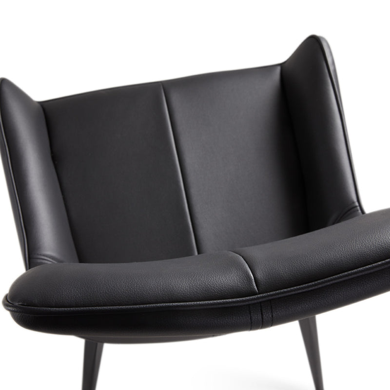 7. "Black Leatherette Dining Chair with Swivel function - Easy mobility and comfort"