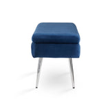 3. "Medium-Sized Navy Blue Storage Bench - Marcella Furniture Collection"