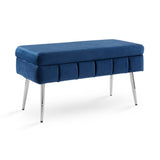 1. "Marcella Storage Bench: Navy Blue - Stylish and Functional Furniture"