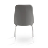 10. "Grey Leatherette Moira Dining Chair - Adds a touch of sophistication to any dining area"