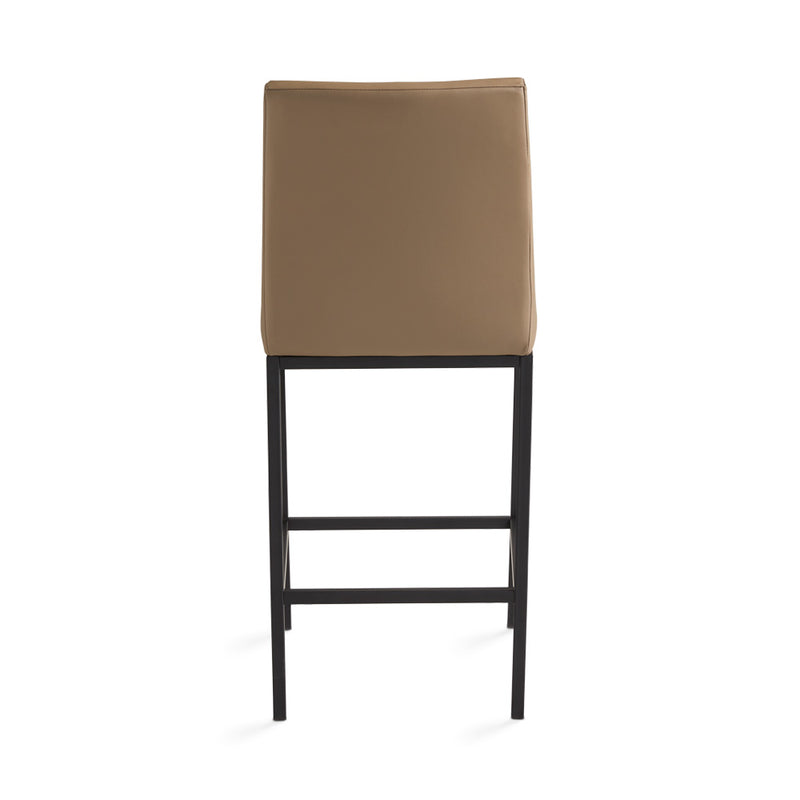 10. "Ergonomic Havana Black Base Counter Chair: Taupe Leatherette - Promotes proper posture"