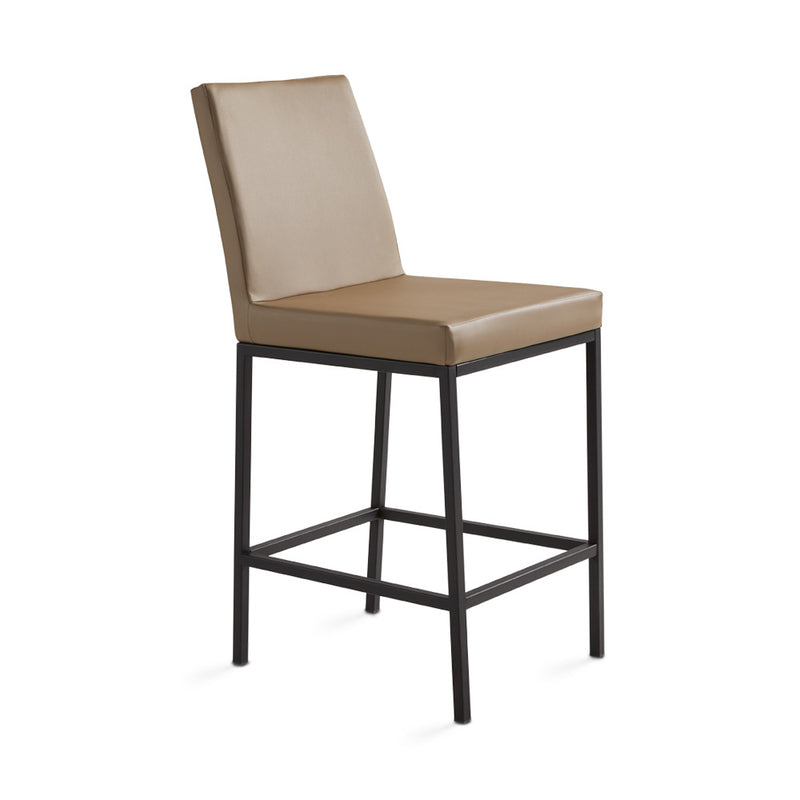 1. "Havana Black Base Counter Chair: Taupe Leatherette - Sleek and stylish seating option"