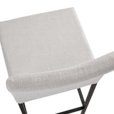 10. "Havana Black Base Counter Chair: Grey Linen - Easy to clean and maintain for hassle-free ownership"