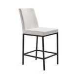 1. "Havana Black Base Counter Chair: Grey Linen - Sleek and stylish seating option for your kitchen or bar area"