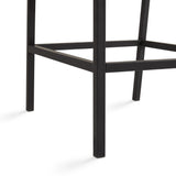 7. "Sturdy Havana Black Base Counter Chair: Grey Leatherette - Provides stability and support"