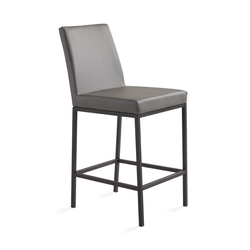 1. "Havana Black Base Counter Chair: Grey Leatherette - Sleek and stylish seating option"