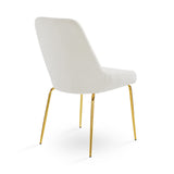 9. Moira Gold Dining Chair: Boucle Fabric - Elevate the elegance of your dining space with this chair