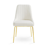 6. Moira Gold Dining Chair: Boucle Fabric - Perfect blend of style and functionality for your dining area