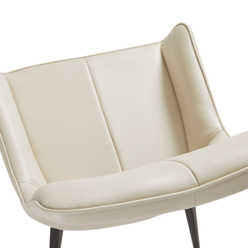 7. "Modern Swivel Chair with Black Legs - Sleek design meets functionality"