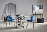6. "Black Velvet Emma Ottoman - Functional and Fashionable Furniture Accent"