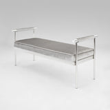 1. "Helen Bench: Grey Velvet - Luxurious and Comfortable Seating Option"