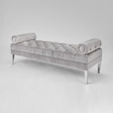 1. "Prado Bench: Grey Velvet - Luxurious and Comfortable Seating Solution"