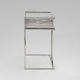 2. "Silver Satin Coralie Counter Stool - Stylish and Comfortable Kitchen Seating"