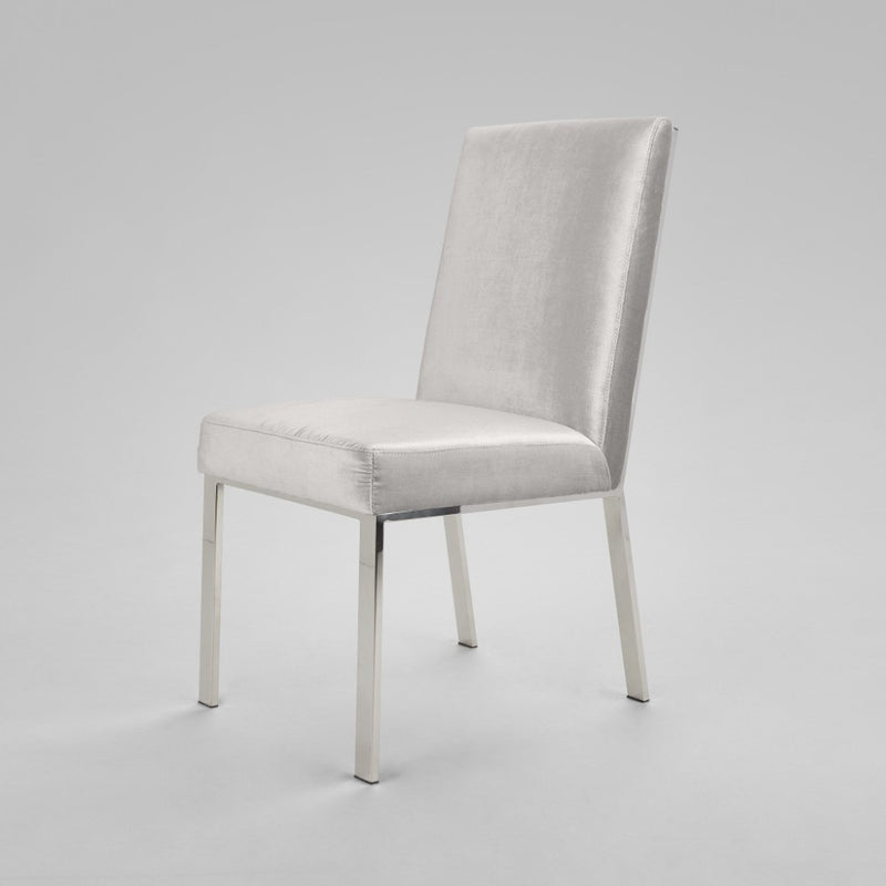 6. "Grey Velvet Emiliano Dining Chair - Add a touch of elegance to your dining space"