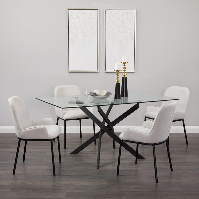 10. "Light grey Bennett Dining Chair - Versatile and stylish seating solution for both formal and casual dining occasions"